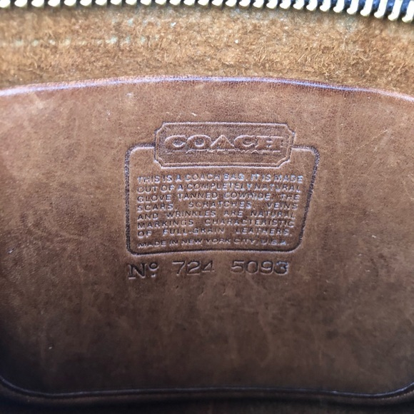 Vintage Coach Leather Basic Bag - Picture 8 of 9